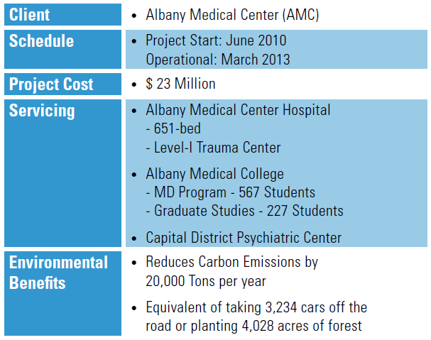 amc_chart Albany Medical Center CHP Plant Project Summary